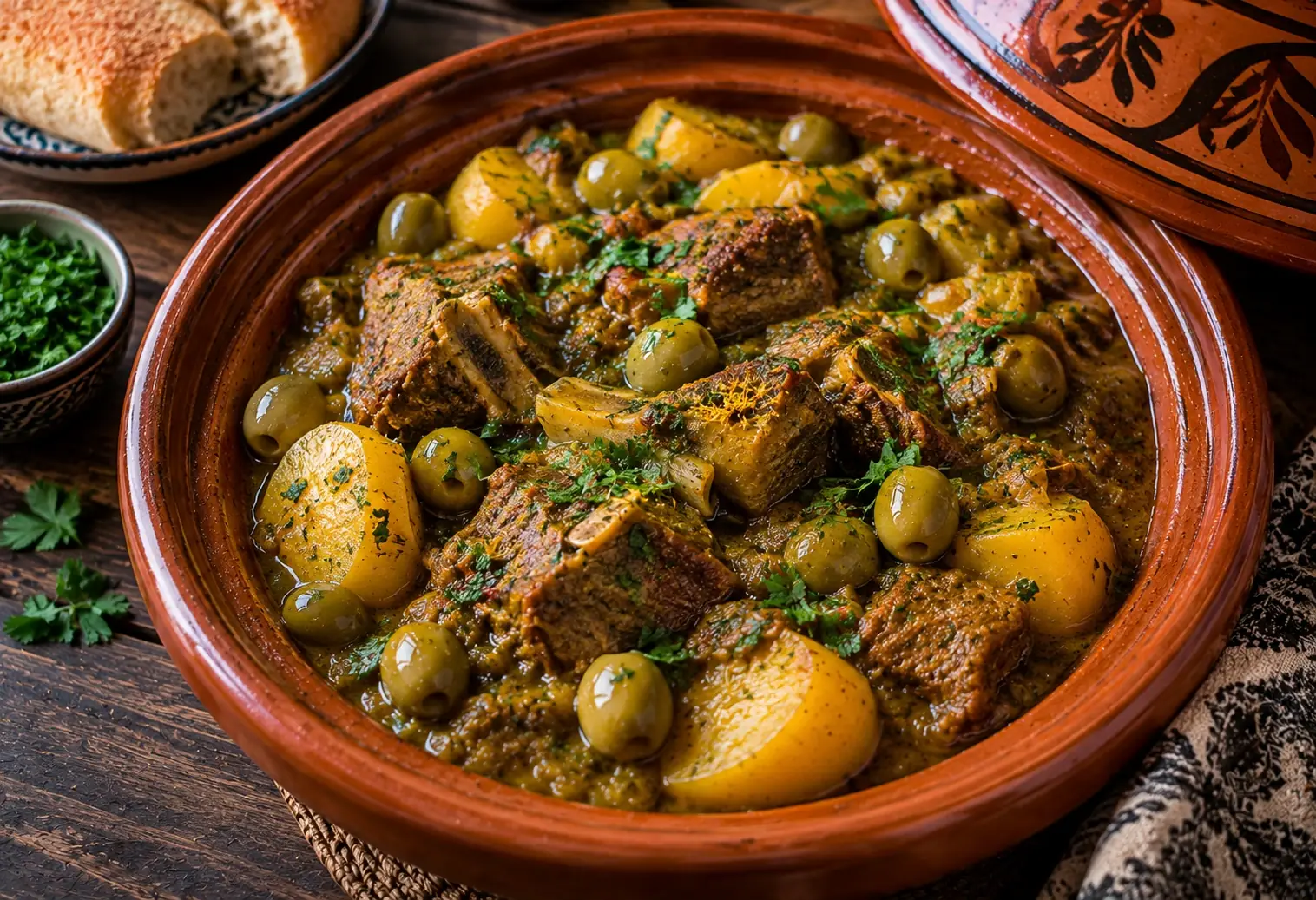 Marqa avec pain marocain