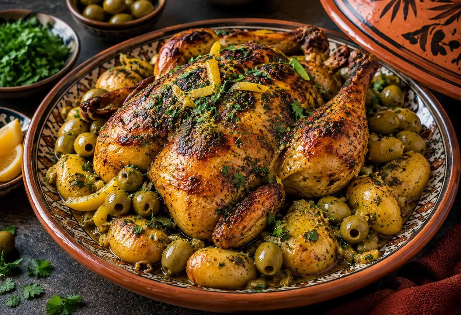 Poulet rôti marocain